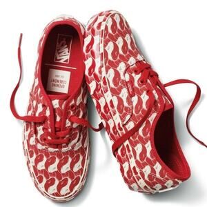 Vans x Opening Ceremony Women’s 6 Shoes Red Print Lace-Up